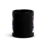 Death Rides A Unicorn - Black Glossy Mug