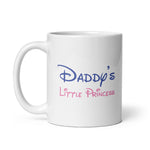 Daddy's Little Princess - White glossy mug