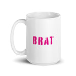 BRAT - White glossy mug